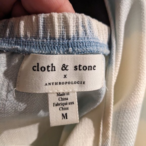 Anthropologie [ Cloth & Stone ] Blue Tie-Dye Mini Dress New with Tags (M) - Picture 9 of 9